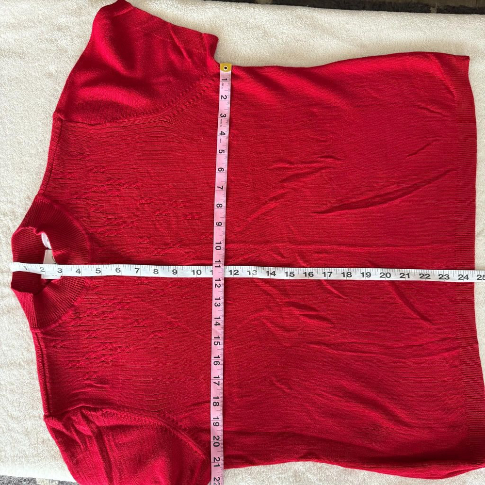 Women's Villager Red Short Sleeve Top Size XL - Picture 6 of 7